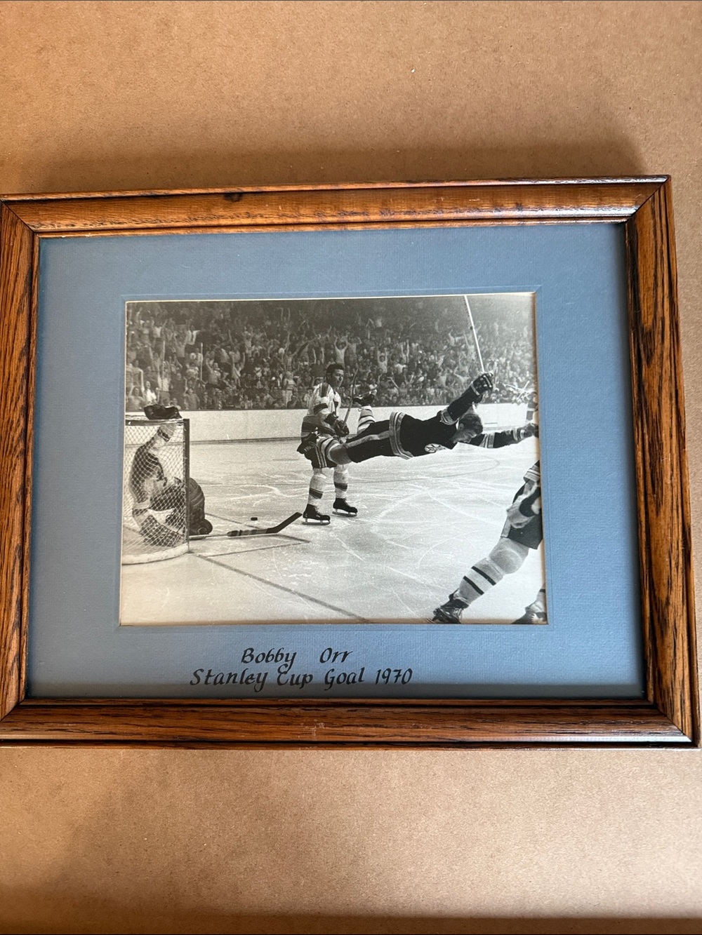 Framed Bobby Orr 1970 Stanley Cup Goal